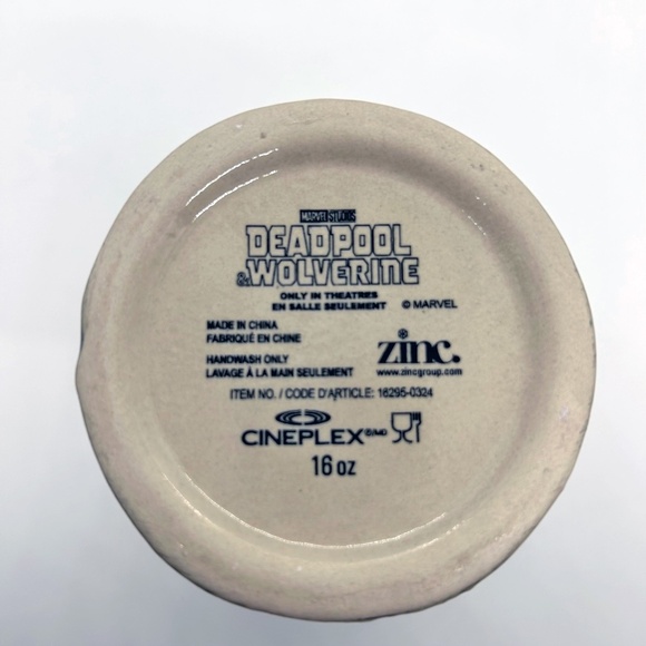 Deadpool & Wolverine Marvel Studios Ceramic Chalice Mug, AMC Two Sided - Picture 5 of 7